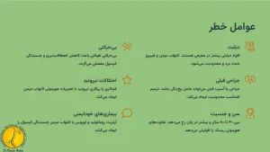 عوامل خطر شانه یخ زده