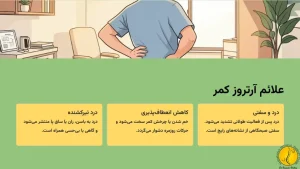 علائم آرتروز کمر شامل چه مواردی است؟