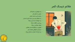 علائم دیسک کمر